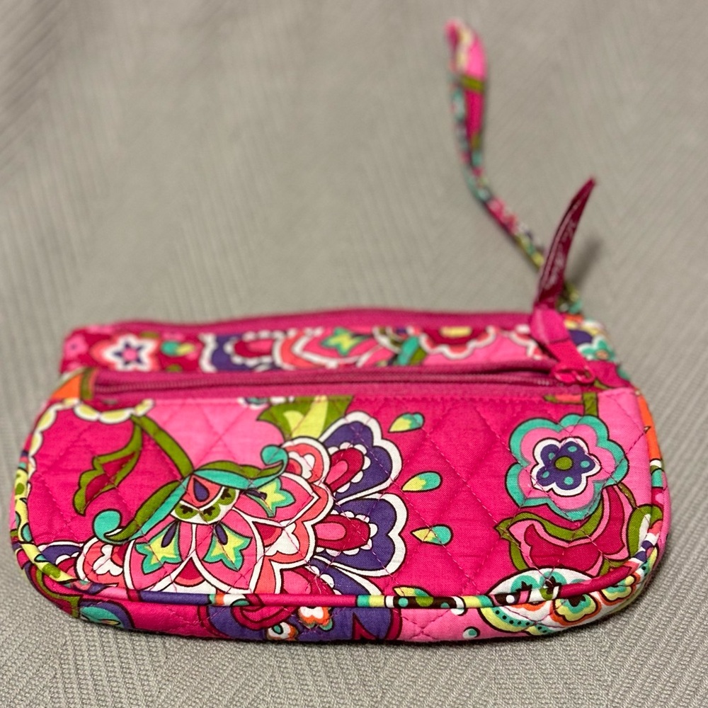 Vera Bradley pink wristlet